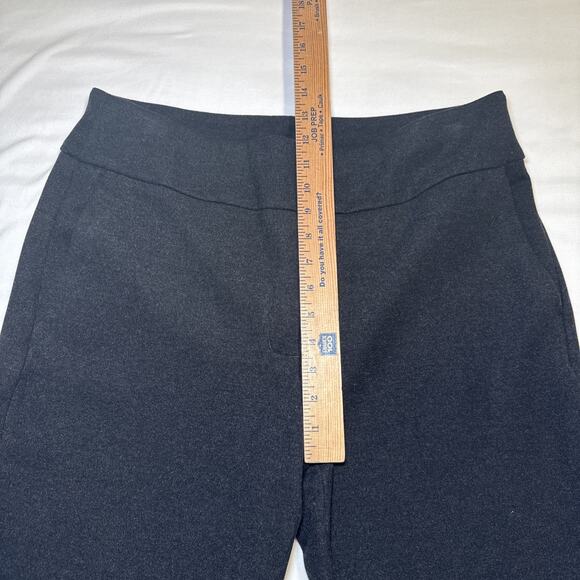 Express Boot Cut High Rise Pull On Dark Charcoal Gray Pants Career Large NWOT - Picture 6 of 11